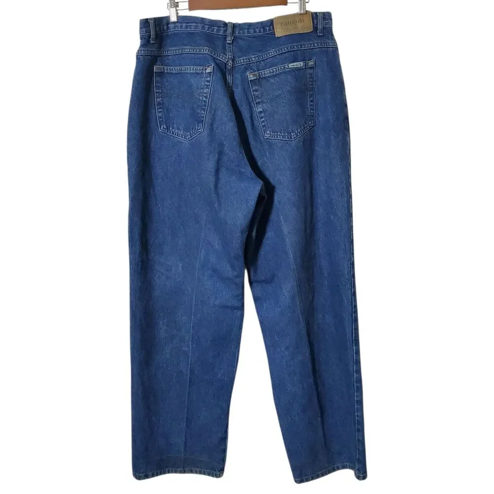 VTG Zana-Di High Waist Mom Jeans 18 Straight Leg Medium Wash Zip Fly Womens
